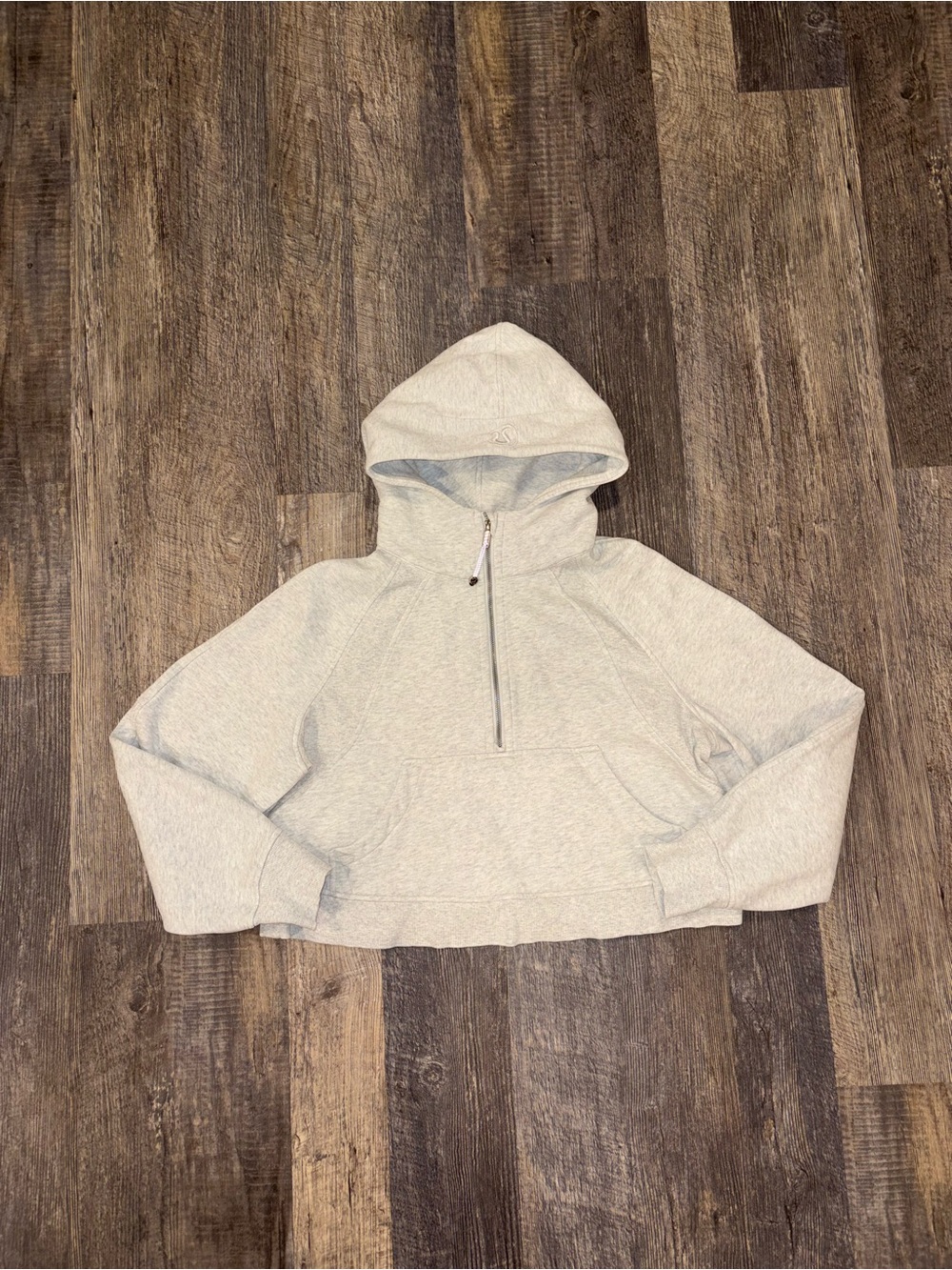 Lululemon Scuba Oversized Half-Zip Hoodie - Heathered Grey (Size M/L)